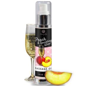 Secretplay Peach & Sparkling Wine Massage Oil 50 ml 8435097136820