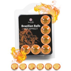 Secretplay Set 6 Brazilian Balls Heat Effect 8435097235752