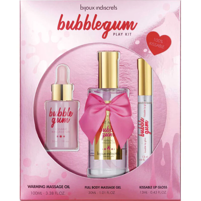 Bộ đồ chơi Bubblegum Bijoux Indiscrets với gel dầu và son bóng 12 bijoux indiscrets bubblegum play kit with oil gel lip gloss 45276 4
