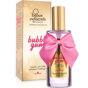 Bijoux Indiscrets Light My Fire Massage Oil Heat Effect Gum Flavor