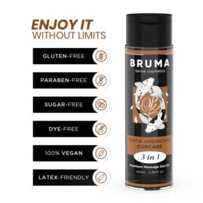 Dầu massage nóng cupcake 3 in 1 Bruma 100 ml 8435565950774