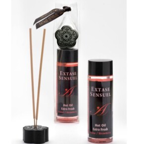 Dầu Massage Tình Dục Extase Sensual Hương Dâu Tươi 100 ml 3 Extase Sensual Massage Oil With Extra Fresh Strawberry Effect 100 ml
