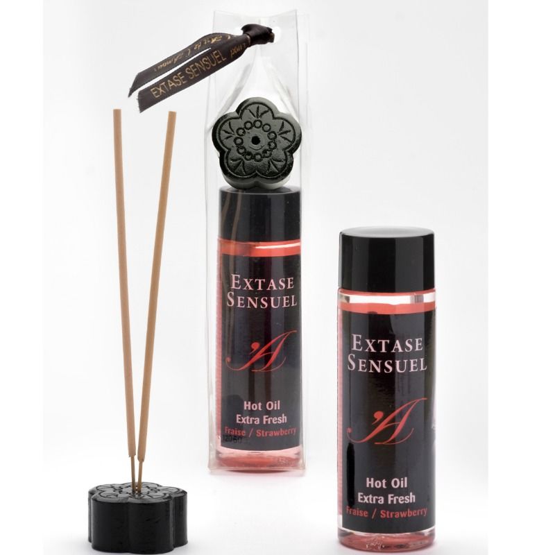 Dầu Massage Tình Dục Extase Sensual Hương Dâu Tươi 100 ml 2 Extase Sensual Massage Oil With Extra Fresh Strawberry Effect 100 ml