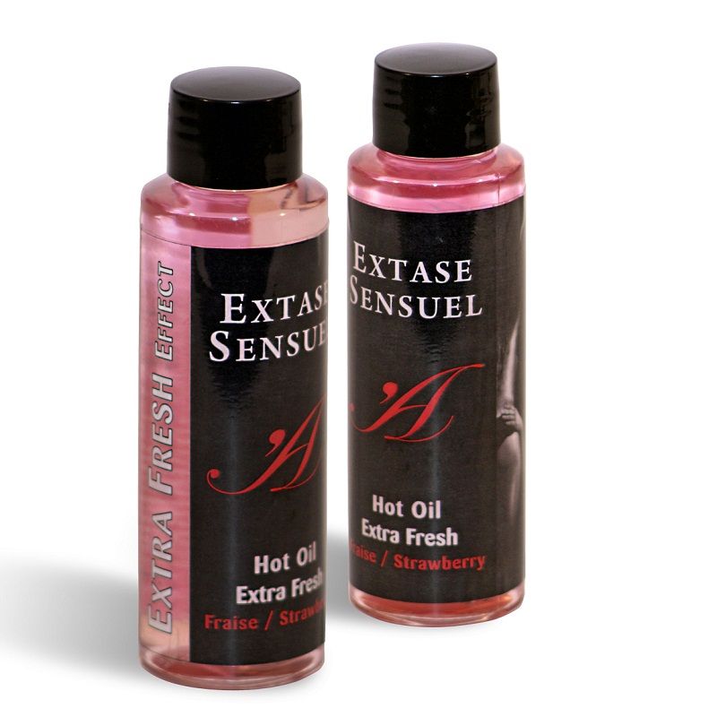 Dầu Massage Tình Dục Extase Sensual Hương Dâu Tươi 100 ml 8 extase sensual massage oil with extra fresh strawberry effect 100 ml 5632