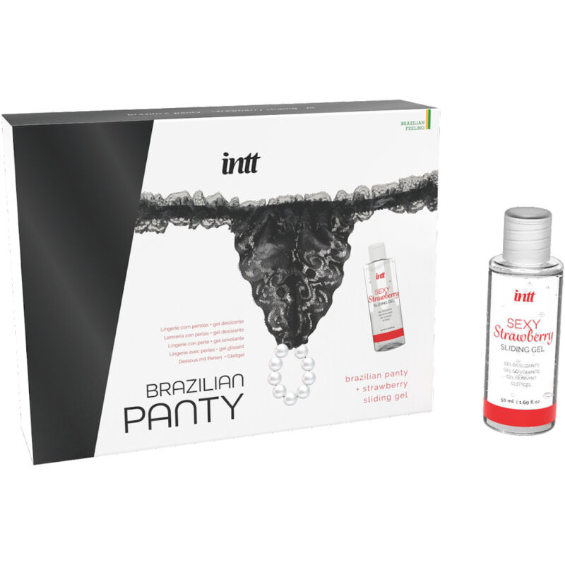 Gel bôi trơn Intt Brazil với dải đen và ngọc trai 50 ml 2 Intt Releases Brazilian Black Panty With Pearls And Lubricant Gel 50 ml