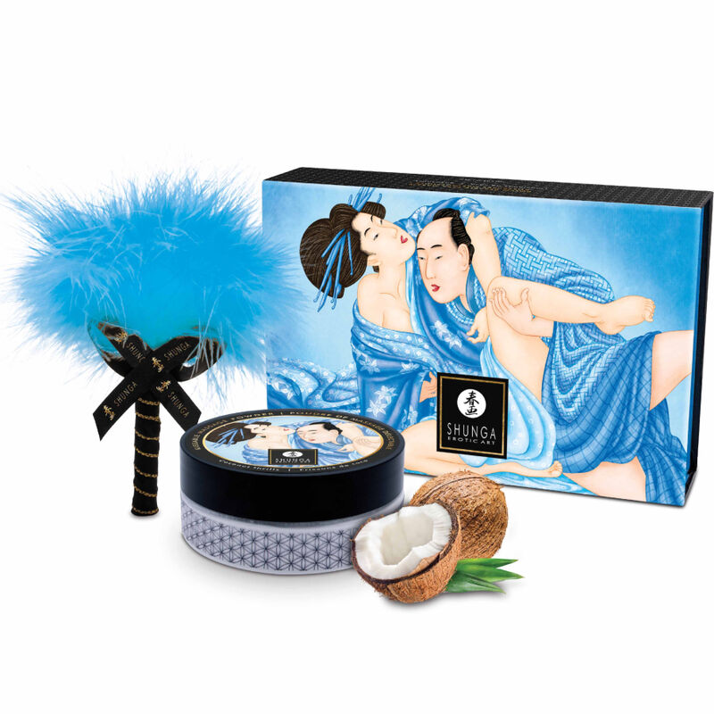 Bột Massage Dừa Ăn Được Shunga 12 shunga edible coconut massage powder kit 46420 4