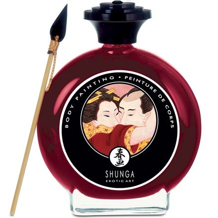 Sơn cơ thể Shunga hương dâu và rượu Cava 6 shunga strawberry and cava body painting 734