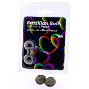 Gel kích thích hương vị Taloka 2 Quả bóng Brazil 8412345047442