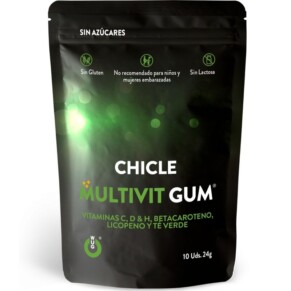 Viên uống đa vitamin Wug Gum Vitamin C, H, D, Beta-Carotene, Lycopene và Trà Xanh 10 cái 8437021215281